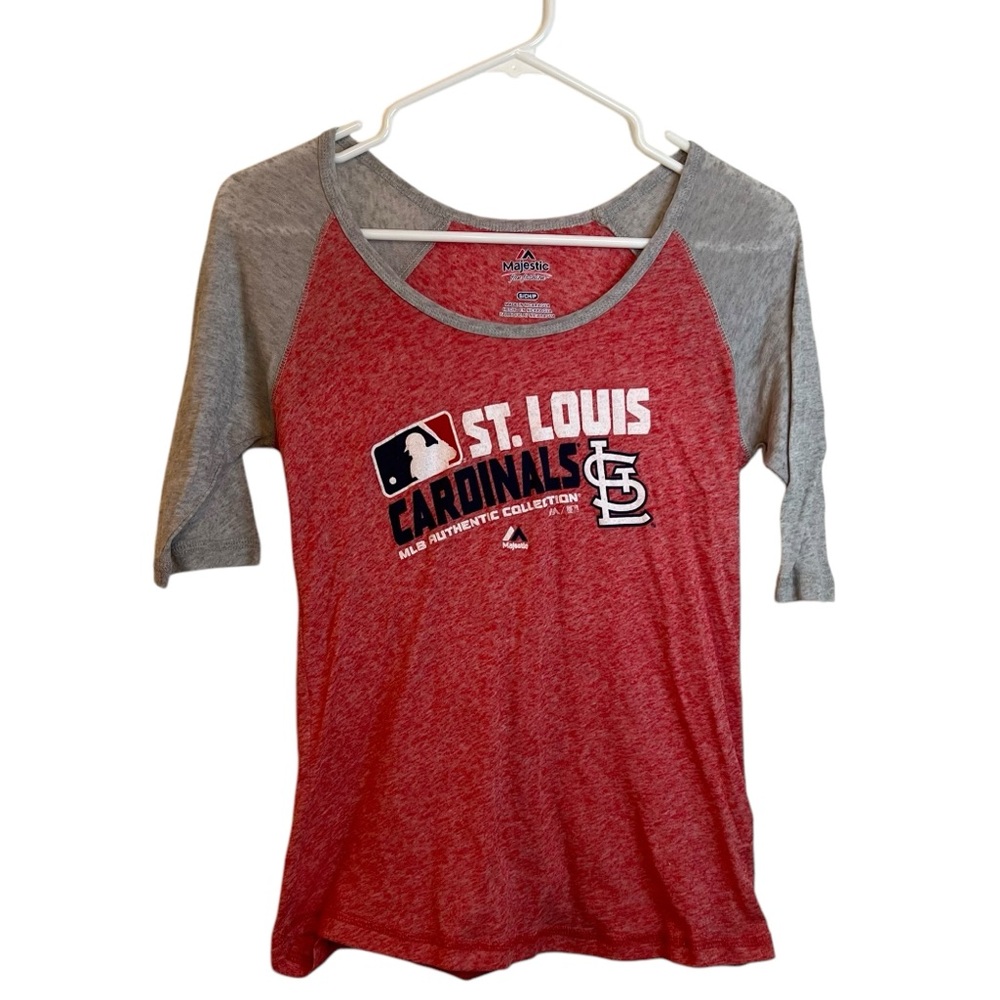 Quarter Sleeve MLB Cardinals Women's Top Size Small